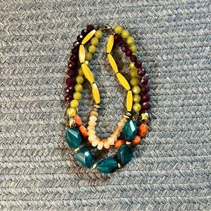 Beaded statement necklace